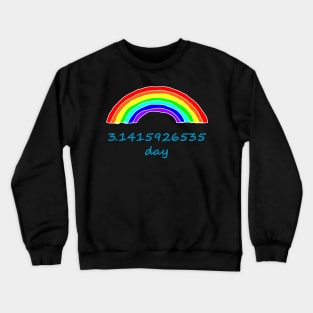 Rainbow and Pi Day Crewneck Sweatshirt